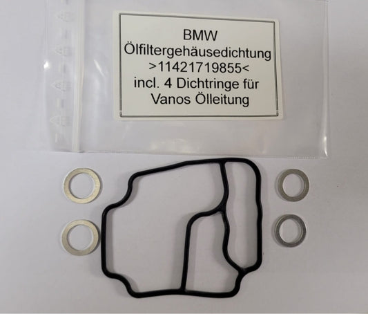Ölfiltergehäusedichtung BMW Original M50TU, M52, M52TU, M54 >> 11421719855 <<